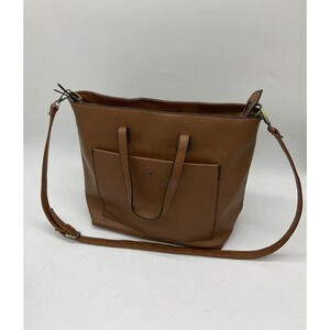 SevenDays Tote Bag Womens One Size Brown Faux Leather Shoulder Crossbody Handbag